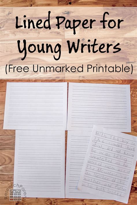 Printable writing paper templates for primary grades. Lined Paper for Young Writers - ResearchParent.com