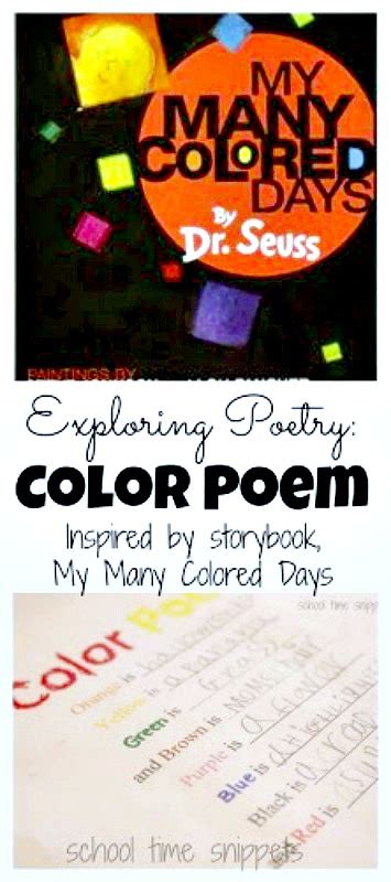 Poetry For Kids Write Your Own Color Poem School Time Snippets