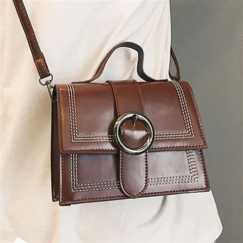 Women Handbags 2019 Vintage Shoulder Bags Flap Bag Large Capacity Pu