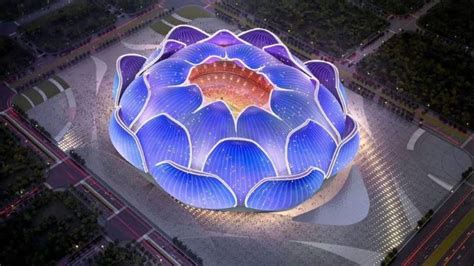 así será el estadio de fútbol más grande del mundo lotus flower —