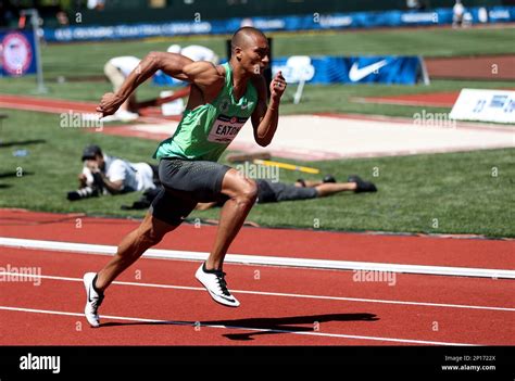 july 2 2016 ashton eaton takes off in the decathlon men s 400 at the usa track and field