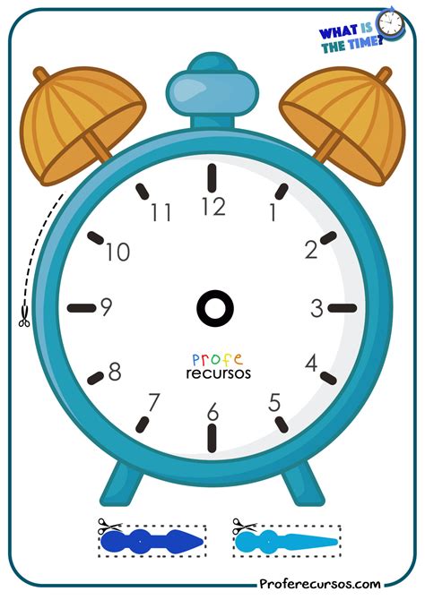 Reloj Para Practicar La Hora En Inglés Acompañado De Tarjetas Y Dominó