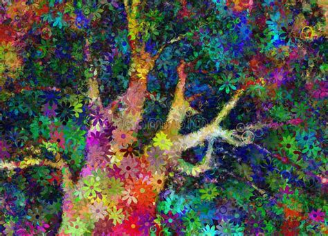 Colorful Abstract Tree Stock Illustration Illustration Of Abstract