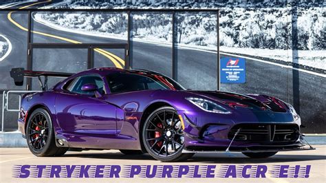 2016 Dodge Viper Acr Extreme In Stryker Purple 700whp Heads And Cam