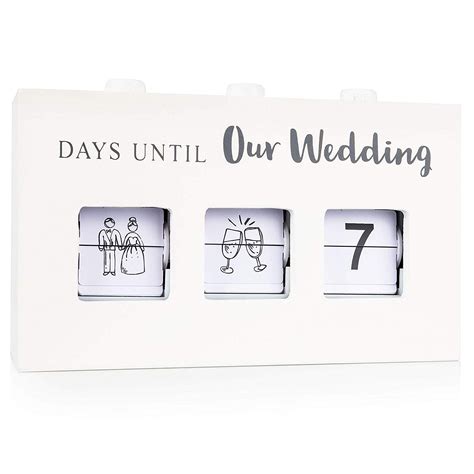 Wood Wedding Countdown Calendar Box Handmade Wooden Box