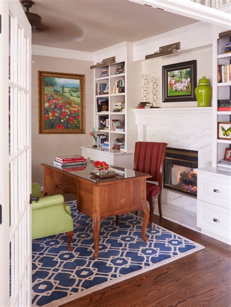Home office design is so personal because it really showcases what we each need to feel whether you prefer more traditional decor styles like this room, or lean towards a modern and edgy vibe, it all great home office ideas begin with a beautiful and functional workspace. Traditional Home Office Design Ideas, Remodels & Photos