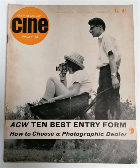 Magazine Vintage Amateur Cine World Film Making Magazine Date May