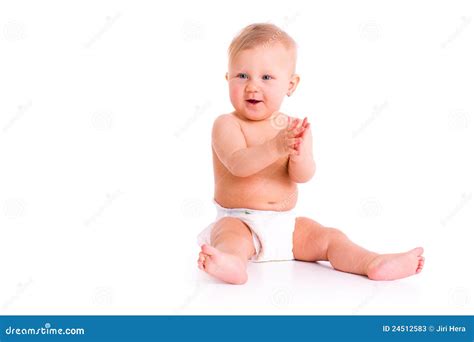 Baby In Diaper Stock Image Image Of Diaper Health Clean 24512583
