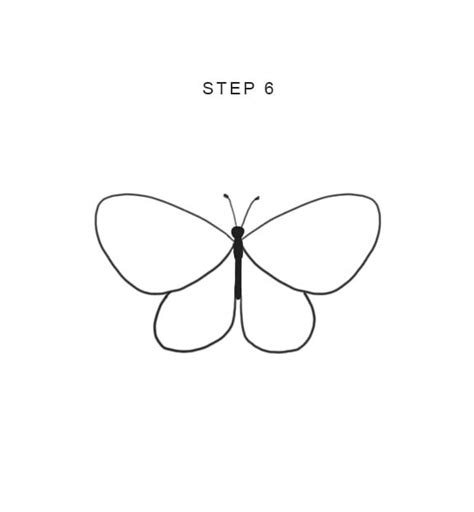 Butterfly Painting Easy Butterfly Drawing Outline Bee Outline