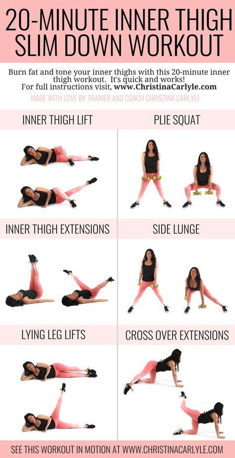 20 Minute Inner Thigh Slim Down Workout Health Fitness Articles How