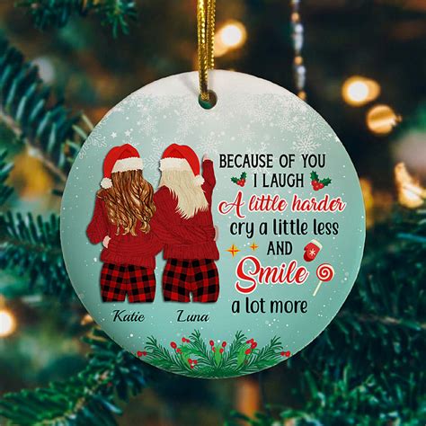 Personalized Christmas Ornaments Best Friends Personalized Best