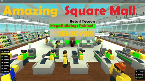 Roblox Retail Tycoon Build Ideas Mini Outdoor Mall Youtube
