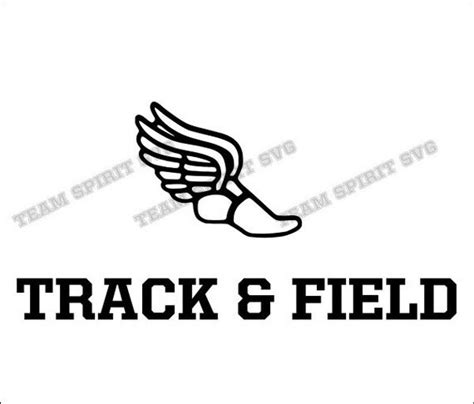 Track and Field Download Files SVG DXF EPS Silhouette
