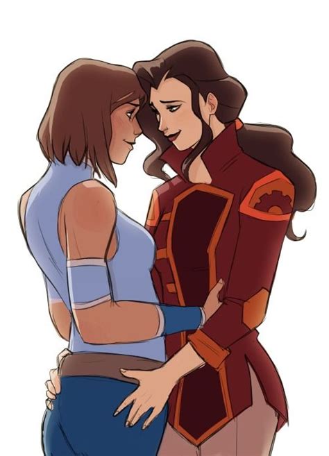 Korra X Asami Sasameki Koto Avatar Show Team Avatar Asami Sato Avatar Funny Korra Avatar