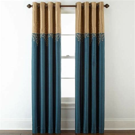 These Gold And Teal Curtains Are Beautiful The Perfect Pop Of Color