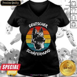 Hot Vintage Deutscher Schäferhund Dog Funny Shirt Meteoritee