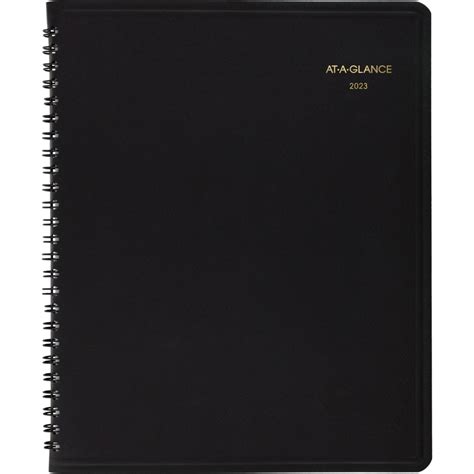 At A Glance 2023 Ry Monthly Planner Black Large 8 X 10