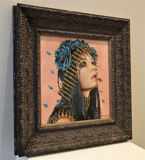 Brian M Viveros Bullet Blues Oil And Acrylic On Maple Wood