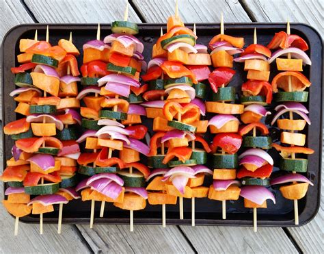 Grilled Vegetable Kabobs Hearty Smarty