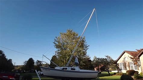 Sailboat Mast Raising System Youtube