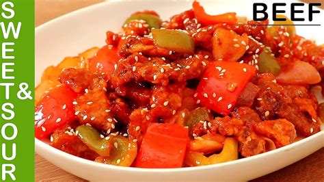 It is very fragrant and uses less sugar than most of the sweet and sour chicken recipes. SWEET AND SOUR BEEF RECIPE | SWEET AND SOUR BEEF ...