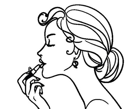 Kissing Lips Coloring Pages At Free Printable