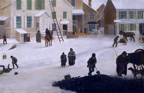 Francis Guy Winter Scene In Brooklyn Detail 1820 Flickr