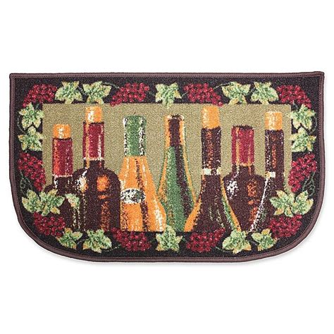 Compare prices & save money on rugs. J&M Home Fashions Wine Bottle Kitchen Slice Area Rug | Bed Bath & Beyond