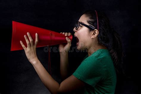 Asian Woman Yelling Stock Photo Image Of Voice Communicate 36621198