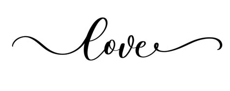 Cursive Word Love