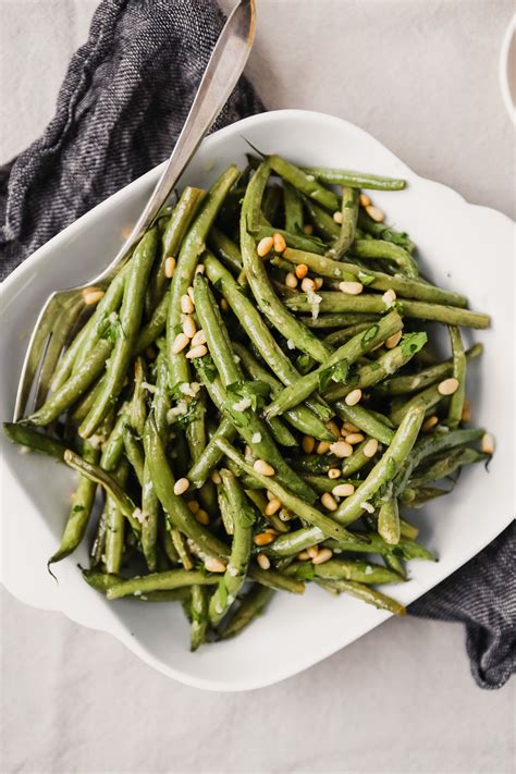 Easy Roasted Green Beans With Garlic And Lemon Recipe Green Beans