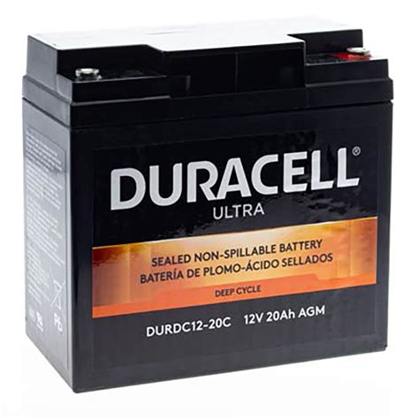 Duracell Duracell Ultra 12v 20ah M5 Insert Deep Cycle Agm Sla Battery