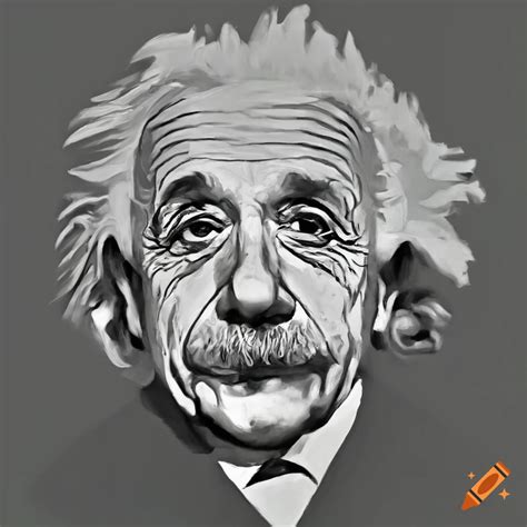 Surreal Artwork Of Albert Einstein With A Light Bulb On Craiyon