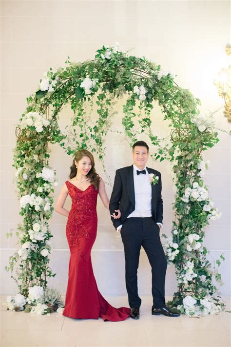 Garden Inspired Ivy And White Rose Wedding Arch White Roses Wedding