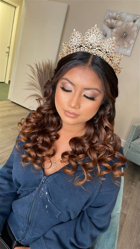 Quinceañera Makeup Hairstyle Quince Hairstyles Quinceanera Makeup