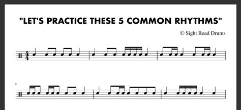 Lets Practice These 5 Common Rhythms