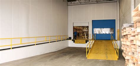 Warehouse Loading Dock Enclosed By Modular Walls
