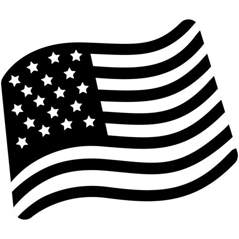 Black And White American Flag Png High Resolution