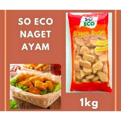 Jual Promo So Eco Naget Nugget Ayam 1 Kg Frozen Termurah Shopee