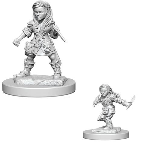 Dandd Unpainted Nolzurs Marvelous Miniatures Female Halfling Rogue