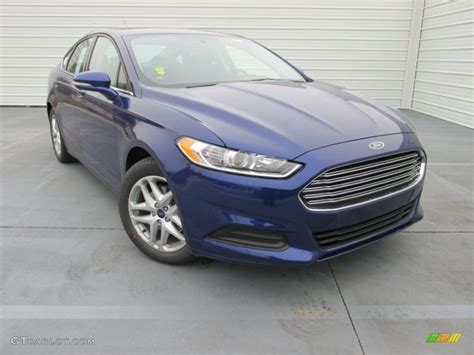 2015 Deep Impact Blue Metallic Ford Fusion Se 101908249 Photo 5