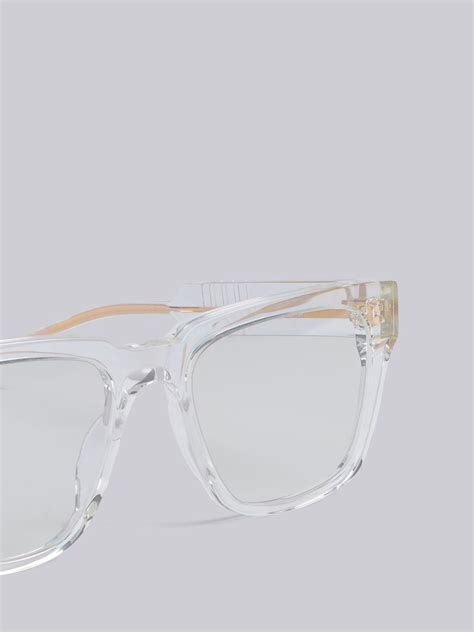Tb715 Crystal Clear Square Glasses Thom Browne Official
