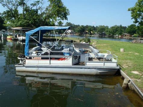 1990 Lowe 18 Ft Party Barge 28 Hp Johnson For Sale In Hot Springs