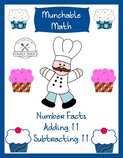 Free Elementary Math Worksheets Munchable Math Cupcakes