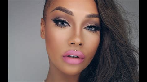 Winged Liner Soft Pink Ombre Lip Sonjdradeluxe Youtube
