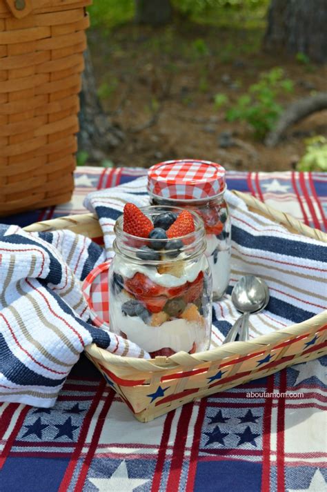 Are you looking for a good picnic dessert? Picnic Perfect Patriotic Berry Trifle - About a Mom