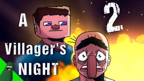 Minecraft A Villagers Night Pt2 Animation Youtube