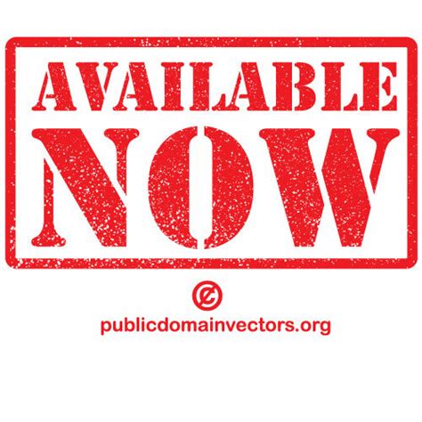Available now vector sticker | Public domain vectors