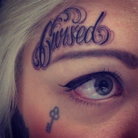 Tattooed Eyebrows Face Tattoos For Women Small