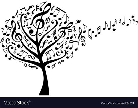 Maybe you would like to learn more about one of these? Music tree with notes Royalty Free Vector Image